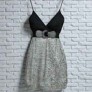 Y2K 2000s Kiwi Babydoll Party Dress Womens Size‎ Medium Club Festival Bubble Hem